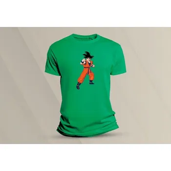 Chlapecké tričko Dětské bavlněné tričko Son Goku. velikost 152 Zelená