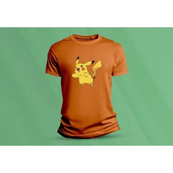 Dětské bavlněné tričko Pokémon Pikachu. velikost 152 (12-13 let) Oranžová