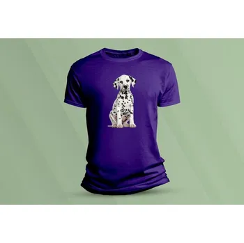 Chlapecké oblečení Dětské bavlněné tričko Dalmatin. velikost 104 (3-4 roky) Purpurová