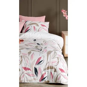 Povlečení Brotex Carmen Pink 140 x 220, 70 x 90 cm zipový uzávěr