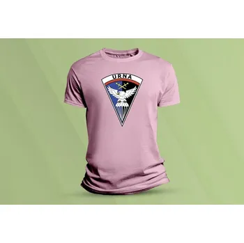 Chlapecké oblečení Dětské bavlněné tričko Erb Útvar rychlého nasazení. Růžová velikost 140