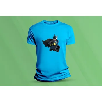 Dětské bavlněné tričko Lego Batman. velikost 116 (5-6 let) Azurová