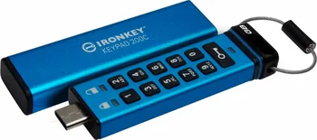 USB flash disk Kingston IronKey Keypad 200 256 GB (IKKP200C/256GB)