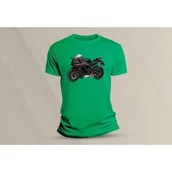 Chlapecké tričko Dětské bavlněné tričko Yamaha R1 černá. velikost 104 Zelená