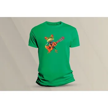 Dětské bavlněné tričko Frog. velikost 104 (3-4 roky) Zelená