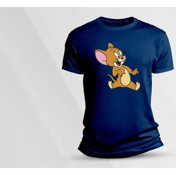 Chlapecké tričko Dětské bavlněné tričko Tom a Jerry 3. velikost 104 Námořnická modrá