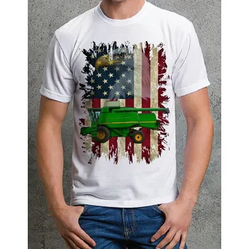 Pánské tričko John Deere 9660 tričko kombajn 152 (tričko s kombajnem )