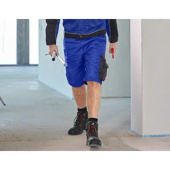 pracovní kraťasy Pracovní kraťasy Šortky pracovní oděvy e.s.image velikost 46 modrá chrpa/černá Strauss Pracovní oblečení