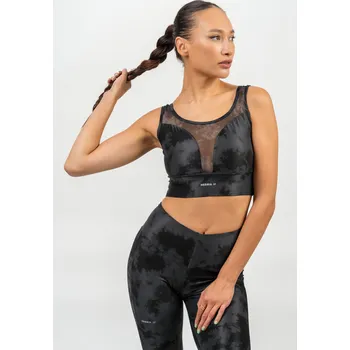 NEBBIA Sportovní podprsenka se síťkou IMPACT černá L