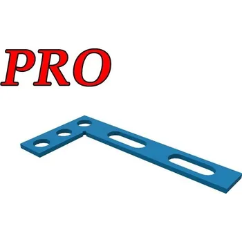 Úhloměr GPPH Plochý úhelník 90º 320x150mm - PRO - průměr děr 16mm
