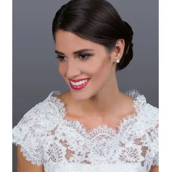 Šperk StudioAgnesdámské náušnice EG 3227 svatební s perlou