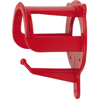 Jezdectví COVALLIERO Držák na uzdečky plastový kruhový - červený