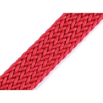 Splétaný popruh šíře 30 mm METRÁŽ - 8 červená