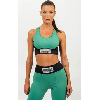 NEBBIA Vyztužená sportovní podprsenka SIGNATURE zelená XS