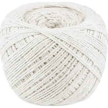 Příze Bavlněná příze / šňůra macramé 550 g - 11 béžovobílá