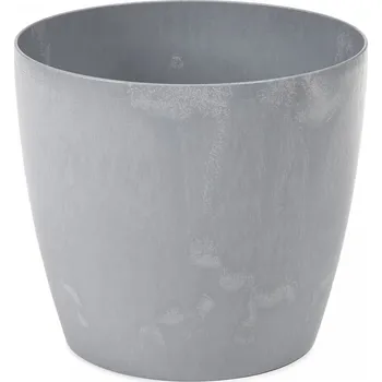 Květináč Plastový květináč Magnolia eco beton efekt 210 mm, šedý beton