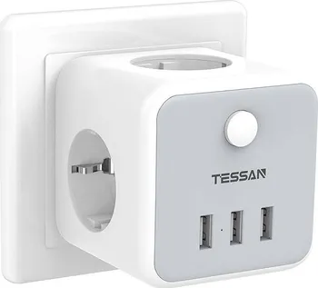 rozbočovací zásuvka Tessan Wall Socket TS-301-DE bílá