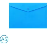 Obal spisový s klopou a drukem A5 neon Luma, modrý