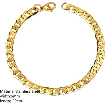 Náramek Nerezový pánský náramek | 22cm - 04G