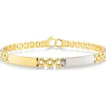 Lillian Vassago Exkluzivní náramek v kombinovaném zlatě LLV06-GB138