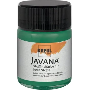 Speciální výtvarná barva Kreul Barva na světlý textil JAVANA 50 ml TMAVÁ ZELENÁ
