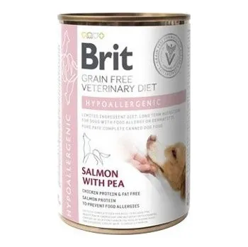 Krmivo pro psa Brit VD Dog GF Hypoallergenic Salmon with Pea konzerva 12x 400 g