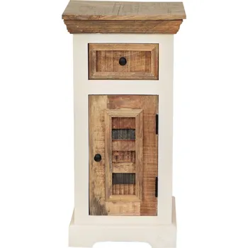 Komoda AV interiery Luxusní designová skříňka do koupelny Agni 40x80x35 z masivu mango