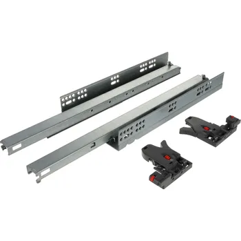 Nábytkové kování Interex Skrytý plnovýsuv LUXON s tlumením a 3D úchyty / 40kg 300 mm