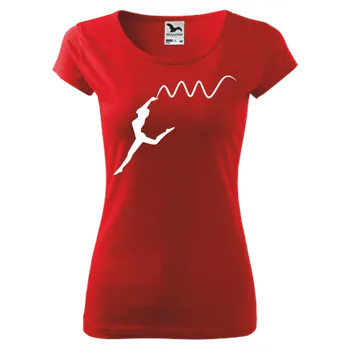 ON-DESIGN Dámské tričko s GYMNASTKOU Velikost: 3XL, Barva: červená