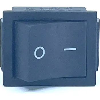 vypínač Tracon electric Kolébkový vypínač ON-OFF, 2-poloh. černý, 16A, 250V, 0-I IP40, 6A 7331