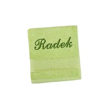 Ručník Ručník se jménem - pruh - světle zelená 50x100 cm světle zelená