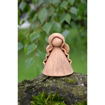 Keramický andělíček zvoneček světlý