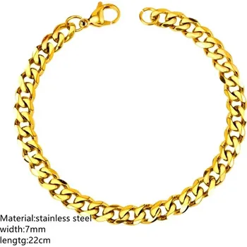 Náramek Nerezový pánský náramek | 22cm - 06G