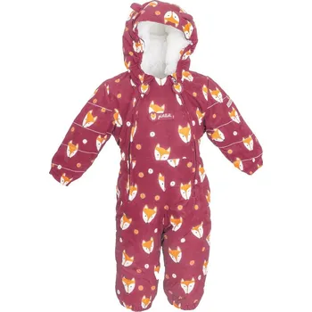 Pidilidi overal zimní dívčí s kožíškem, Pidilidi, PD1142-16, vínová 2023 Velikost: 92, SizeAge: 2roky