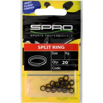 SPRO - Kroužky Split ring vel. 6 / 12kg, bal. 20ks - Matte black