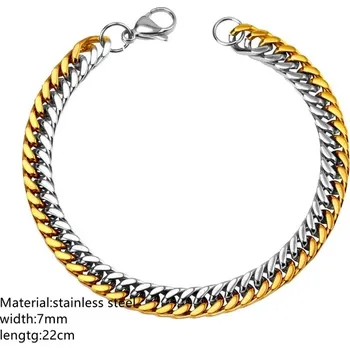 Náramek Nerezový pánský náramek | 22cm - 09M