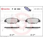 Sada brzdových destiček, kotoučová brzda BREMBO P 49 053