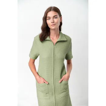 Dámský župan Vamp - Bavlněný dámský župan – Amma 18093 - Vamp green tea S