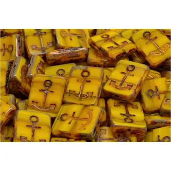 Korálek Ploškované korálky kotva 15x12mm č. 145