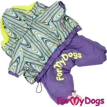 Obleček pro psa FOR MY DOGS Overal LAVA, fialový Velikost: 10/XS