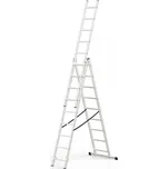 Garlist GST Profi Žebřík hliníkový třídílný, 3x9 příček (Garlist GST Profi Žebřík 3x9)
