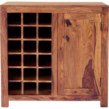 Komoda AV interiery Vinotéka KALI BART 90x45x90 z masívu palisandru Odstín palisandru: světle medová