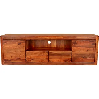 Konferenční stolek AV interiery Designový TV stolek Tina 200x60x45 z masivu palisandru Odstín palisandru: světle medová