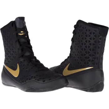 Box BOXERSKÉ BOTY NIKE KO - ČERNÁ/ZLATÁ Velikost: 7 UK