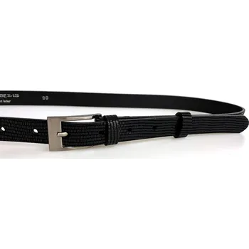 Opasek PENNY BELTS Kožený opasek 20-183-603 černý - 115 cm