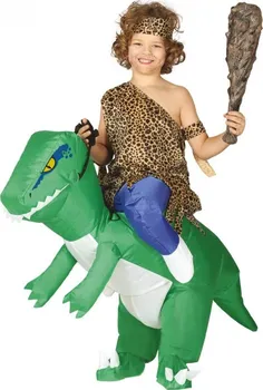Karnevalový kostým Fiestas Guirca Dětský nafukovací kostým Jezdec na dinosaurovi 7-9 let