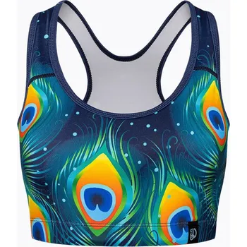 Podprsenka Veselá dámská sportovní podprsenka Dedoles Paví pírka (D-W-AW-SB-C-C-1346) XS Možnost vrácení zboží ZDARMA do 120 dnů!