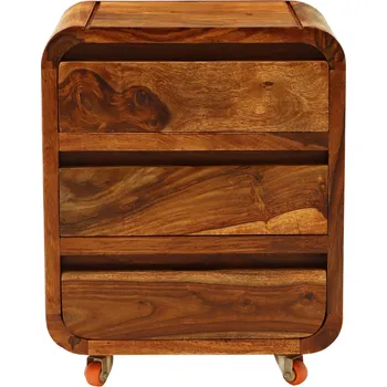 Knihovna AV interiery Stolek GANI NSM, indický nábytek z masívu palisandru Odstín palisandru: natural