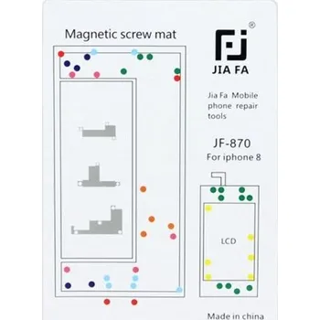 JIAFA magnetická servisní podložka pro opravu iPhone 8 - bílá