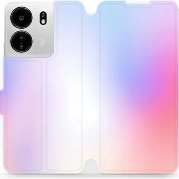 Pouzdro na mobilní telefon Flipové pouzdro Mobiwear - Xiaomi Poco C65 - VP65S Nachový odstín (Knížkové flip pouzdro, obal, kryt na mobil Xiaomi Poco C65 - VP65S Nachový odstín, materiál Umělá kůže + TPU - ochrana 360°, stojánek, silikonová vanička, magnetické zavírání)